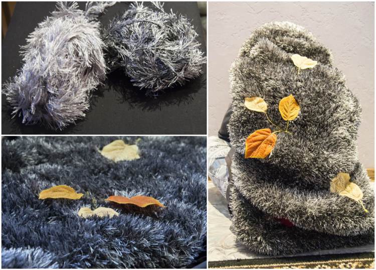 Costum de arici fir de gene pentru copii gri