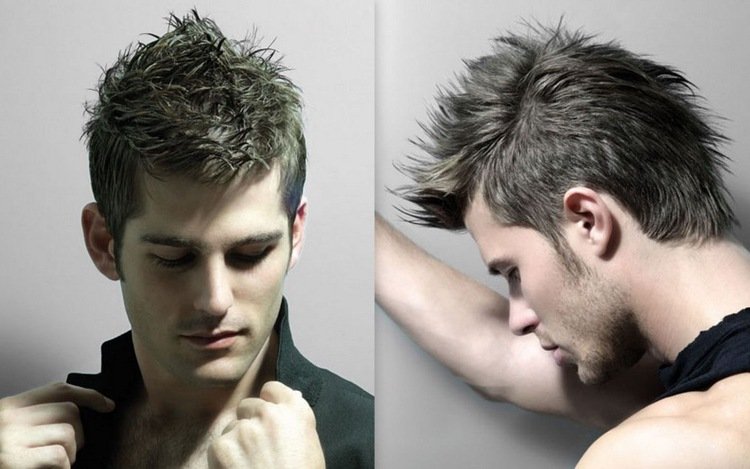 Coafura arici bărbat stil gel