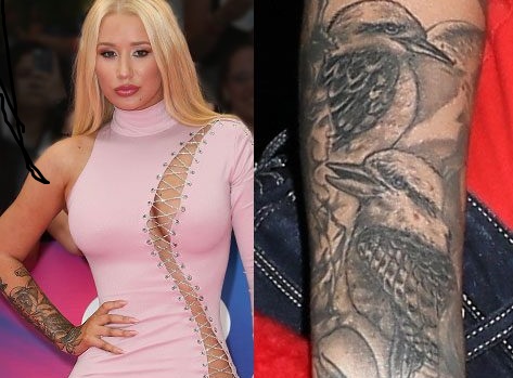 イギーアゼリア鳥スリーブタトゥー