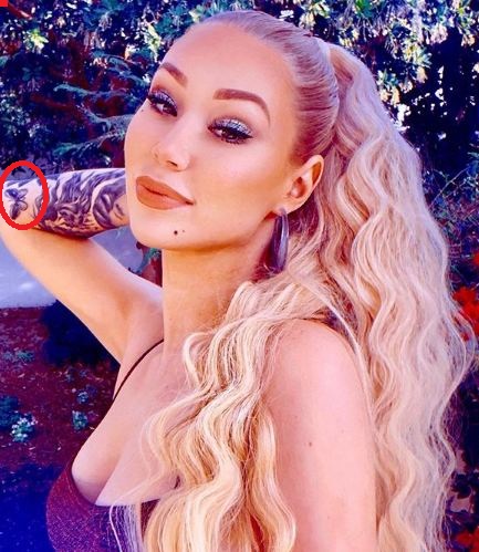 イギーアゼリア蝶のタトゥー