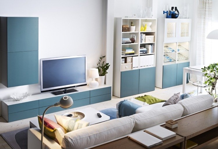 ikea-besta-shelf-storage-system-living-wall-living-room-tv-console-blue-white