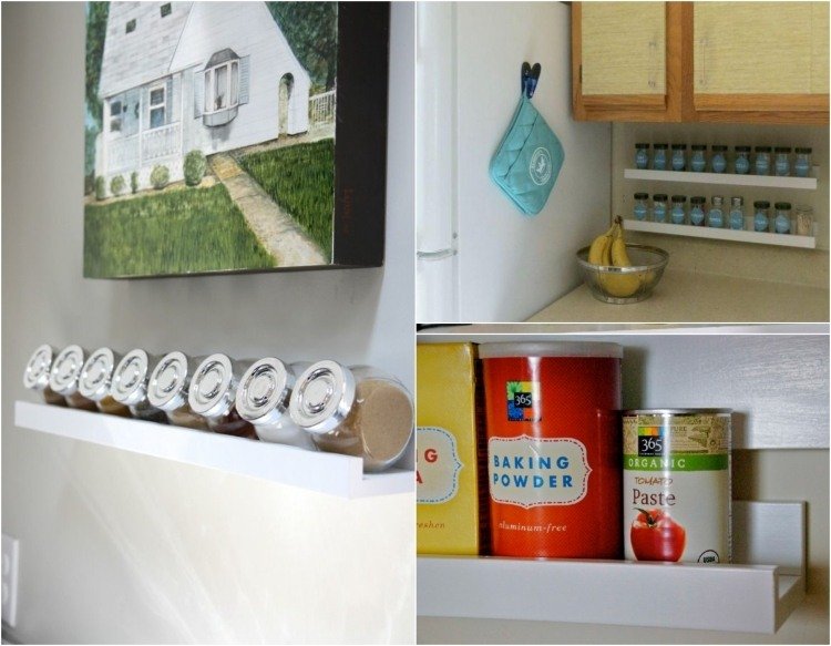 Raft pentru borcane cu ierburi și cutii Șină de imagine IKEA Ribba bucătărie-idee-ierburi de iarbă-cutii