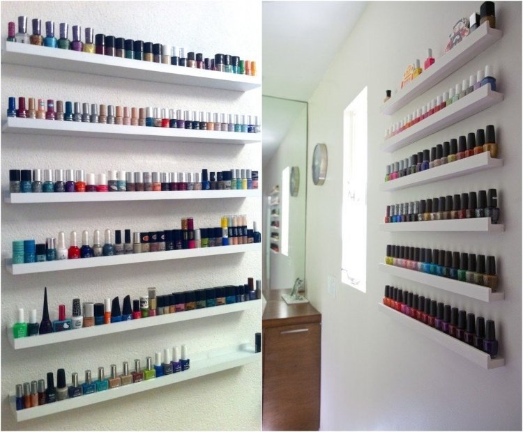 Benzi de imagine ca un ajutor ordonat acasă ikea-picture-strip-ribba-nail-polish-storage-wall