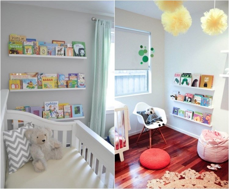 Imaginea de margine ca raft de cărți în grădiniță ikea-picture-frame-ribba-kids-room-ideas-books