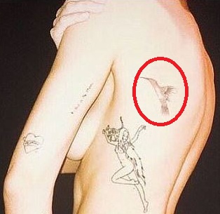 Imogen Anthony HummingBird Tattoo