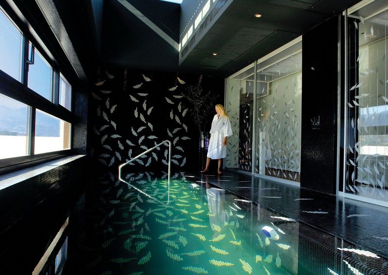 Piscina interioara cu mozaic cu modele naturale Plăci de mozaic pentru piscină interioară modele de plăci naturale