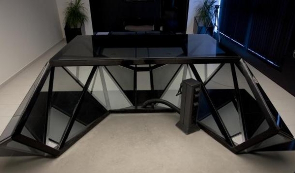 mobilier de birou futurist negru sala de conferinte idei de design negru design birou