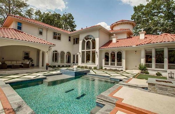 Piscine uluitoare casă mediteraneană