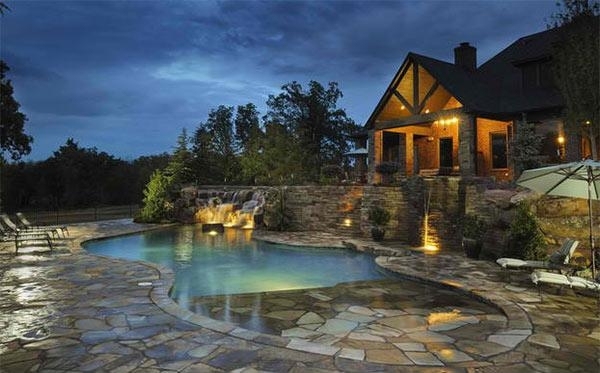 Piscine pietre cu mai multe niveluri