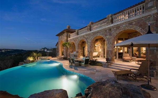 Piscină Munții Pisicilor Vezi Lumina Subacvatică