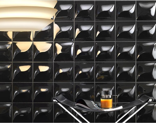 plăci negre șic tridimensionale