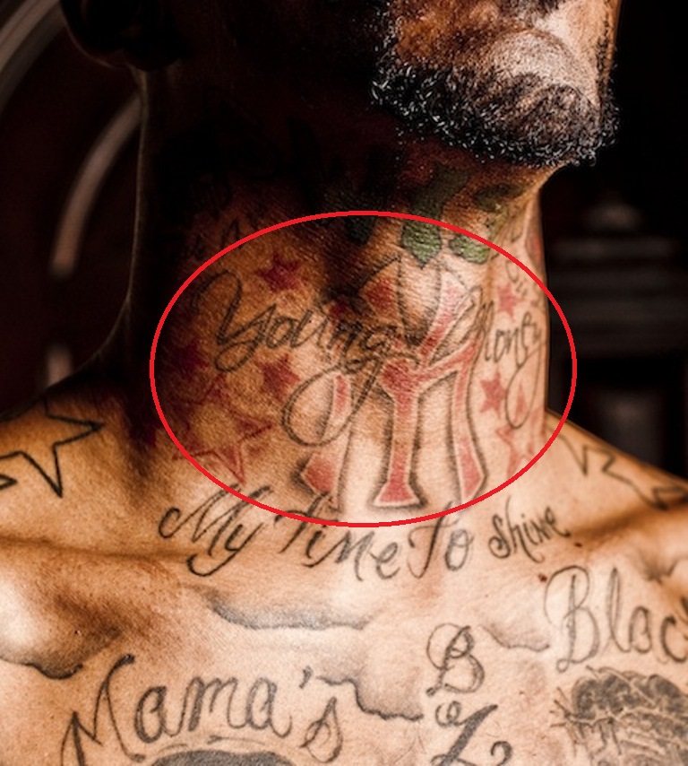 Tatouage J.R. Smith Cou YN