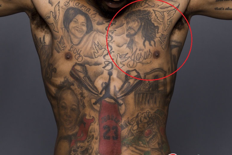 J.R. Smith Jésus tatouage
