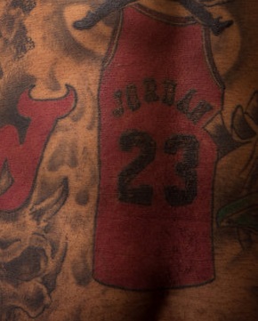 Tatouage Jersey J.R. Smith