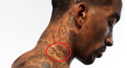 Tatouage d'étoiles J.R. Smith