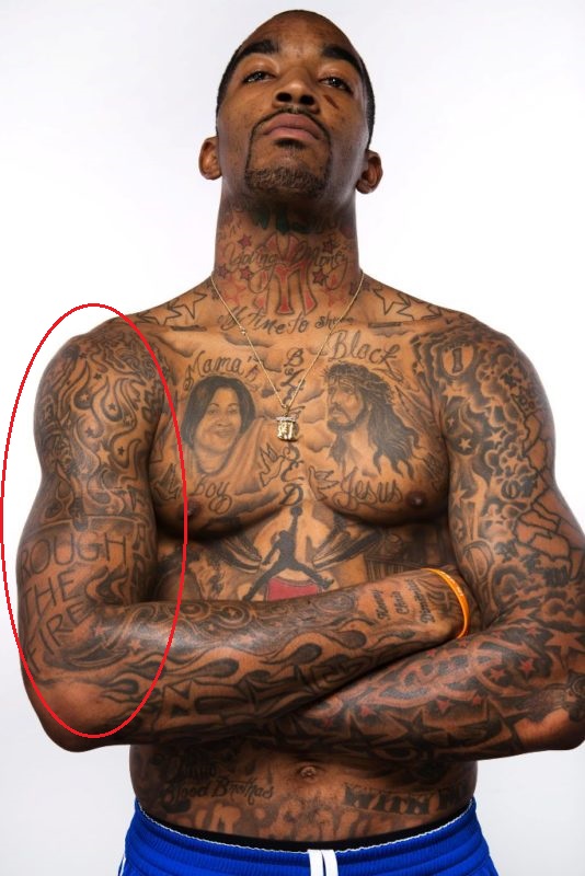 Tatouage bras gauche J.R. Smith