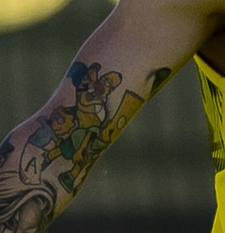 Tatouage de jadon simpsons
