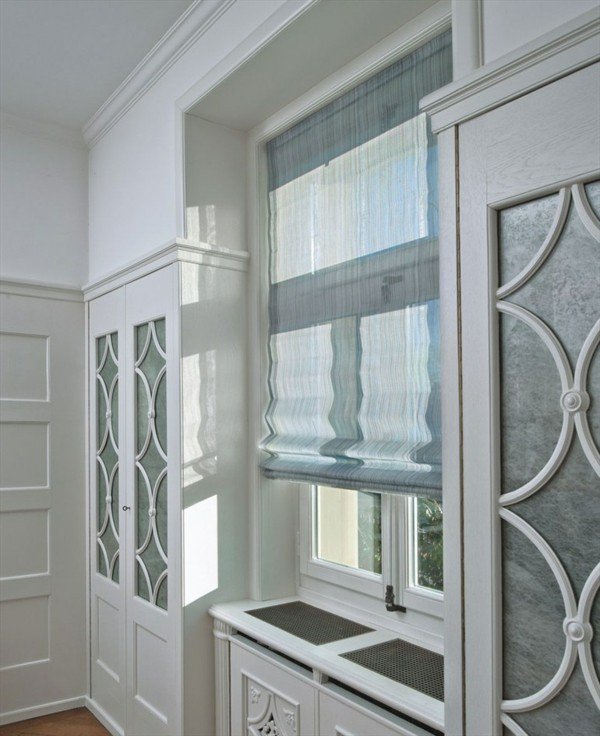 mobilier clasic ecran de confidențialitate jaluzele cu țesături de in Jaluzele cu ecran de confidențialitate Decor de fereastră din țesătură de in