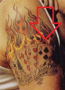 ジェームズカードタトゥー