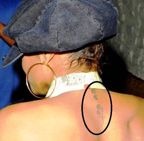 Janet Jackson giapponese Kanji Tattoo