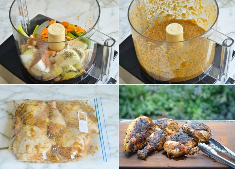 Pulpele de pui se marinează în sos de casă cu ardei iute