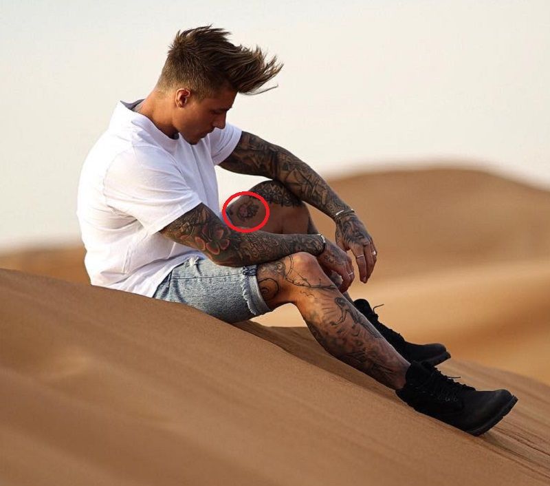 neidentificirana tetovaža Johnny Edlind