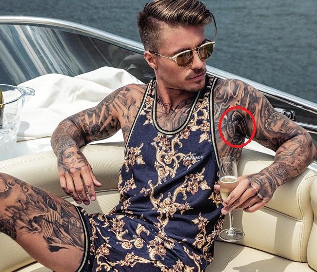 neidentificirana tetovaža Johnny Edlind