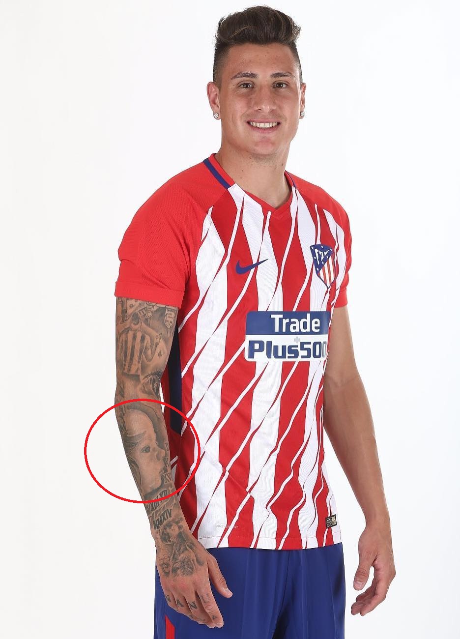 Tatuaggio Viso Braccio Jose Gimenez