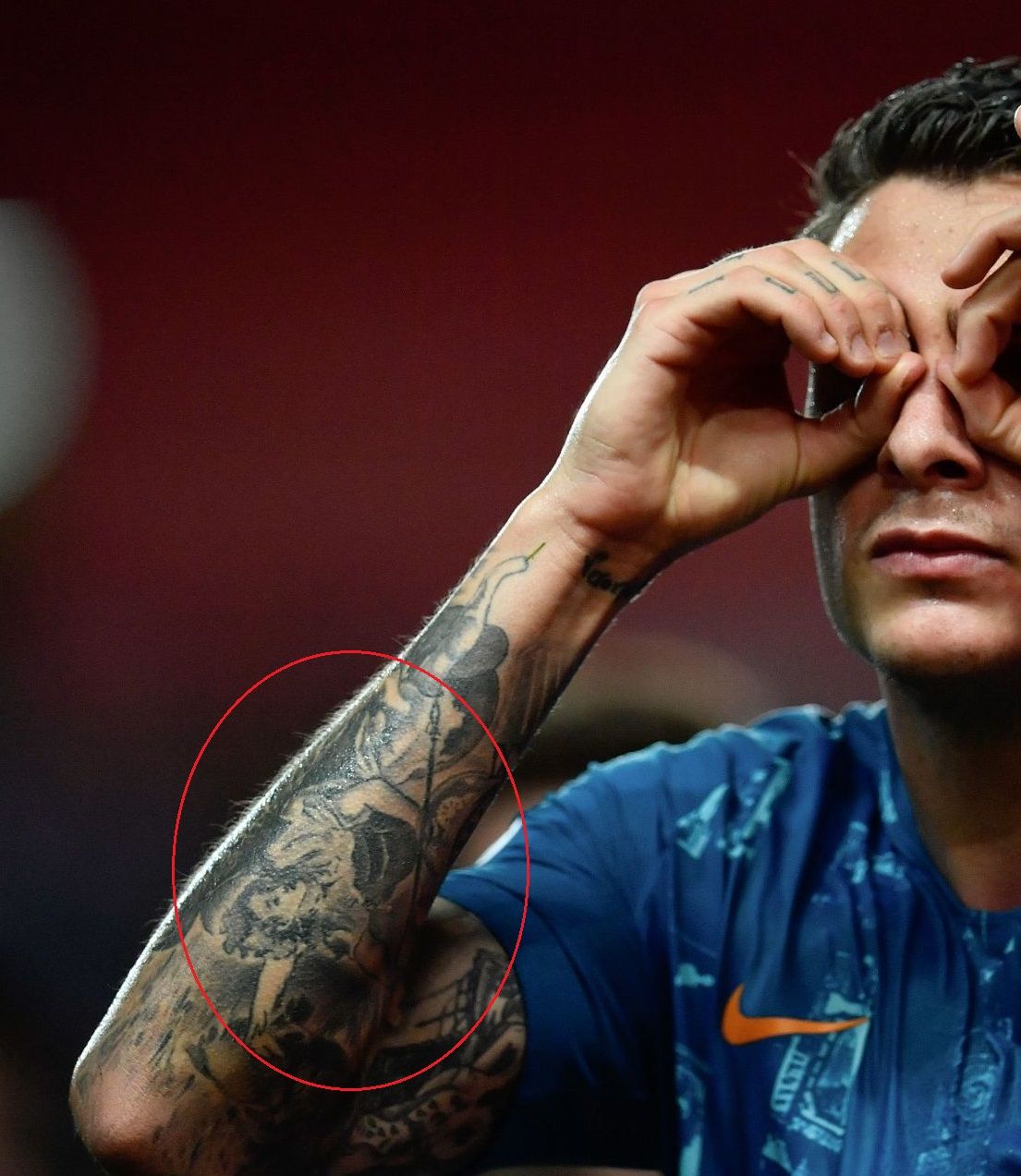 Tatuaggio Angelo Braccio Jose Gimenez