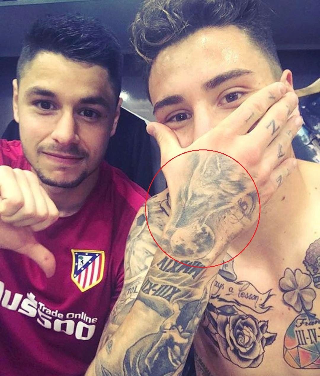 Tatuaggio Mano Destra Jose Gimenez