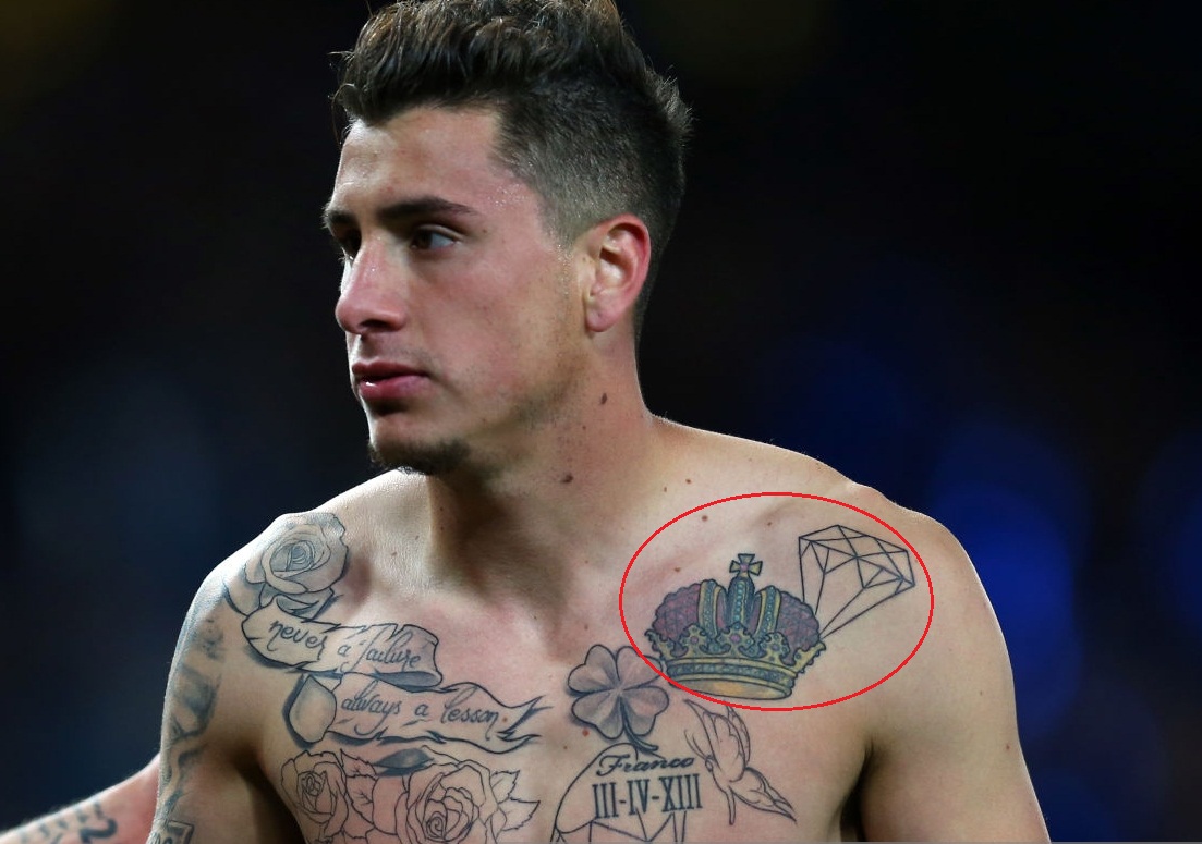 Jose Gimenez Front Crown Tattoo