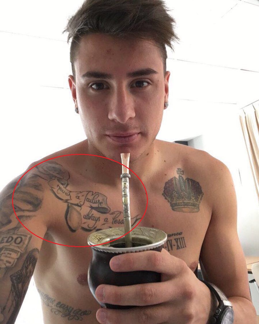 Jose Gimenez Front Quote Tattoo