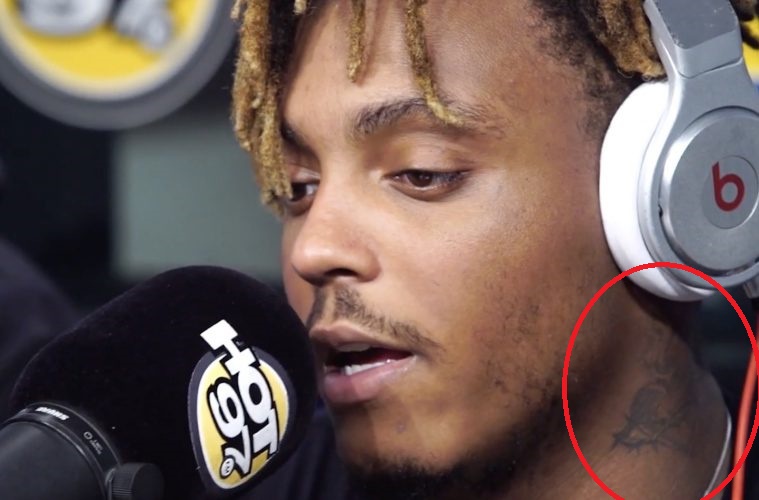 Juice WRLD Tatuaggio Cuore Incatenato
