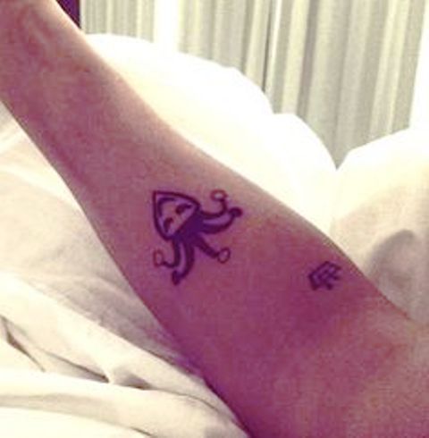 Tatouage de bouffon Justin Bieber