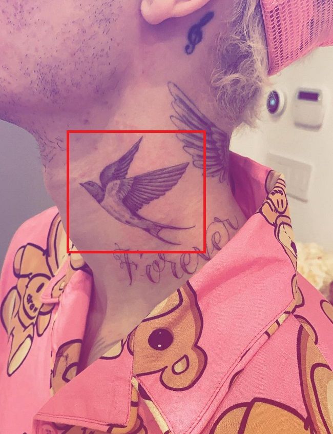 Justin Bieber-tatouage-cou