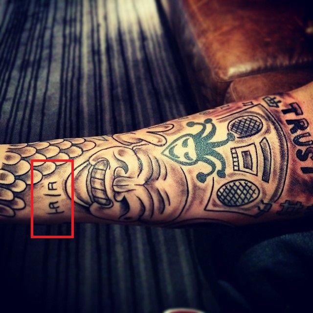 avant-bras tat justin