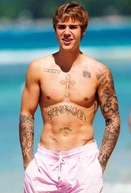 Tatouages de Justin Bieber