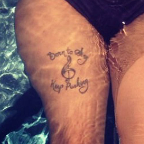 K Michelle Cuisse Tatouage