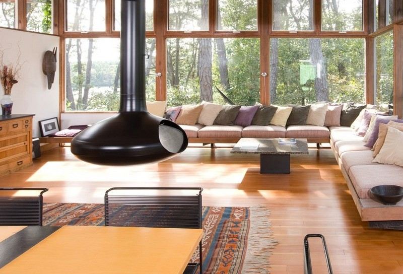 Mobilier-cameră-șemineu-șemineu-metalic-modern