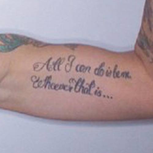 Katie Waissel - Tatouage sur le bras