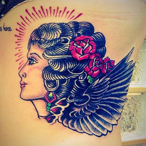 Katie Waissel - Potrait tatouage