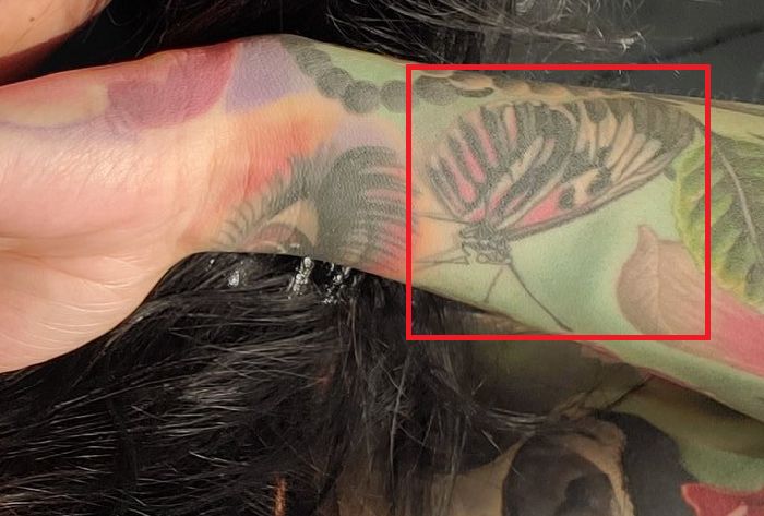 Katrina Jade-Papillon-tatouage