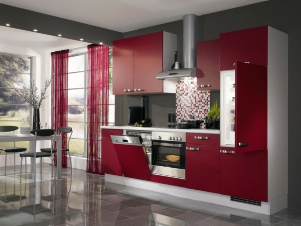 blat de bucatarie modern incorporat elegant dulapuri încorporate elegante-moderne-de-bucătărie