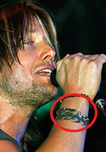 Tatuaggio Simbolo Celtico Keith Urban