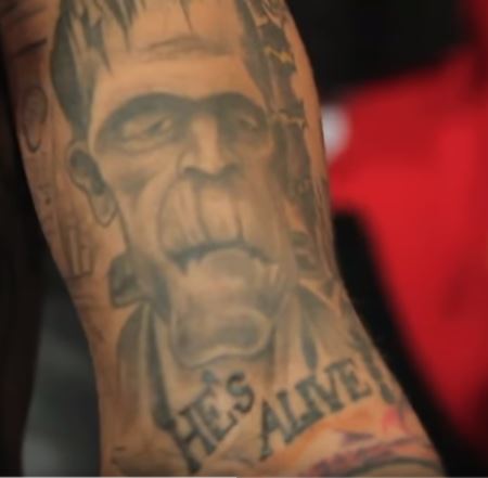 Kid Ink Frankenstein Tattoo