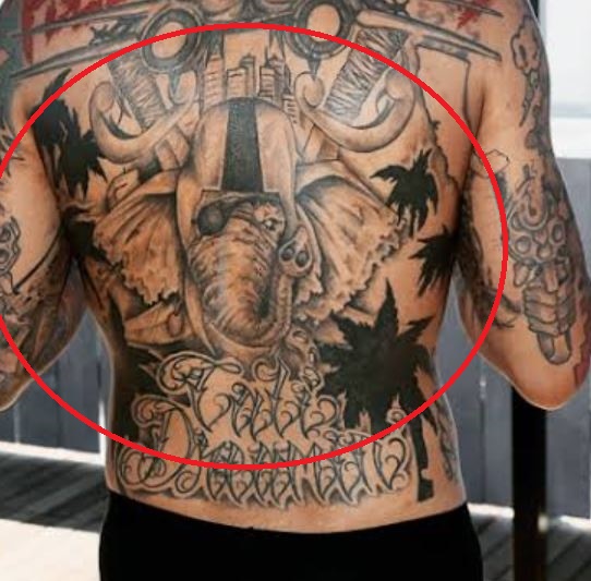 Tatuaggi di palme con inchiostro per bambini