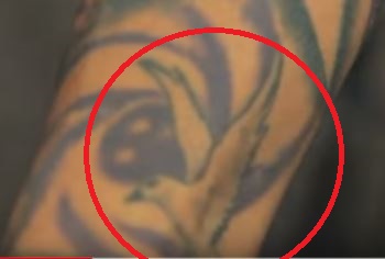 Tatuaggio per uccelli in volo con inchiostro per bambini