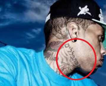 Kid Ink scrittura ebraica tatuaggio