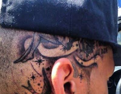 Tatuaggio per la testa con inchiostro per bambini