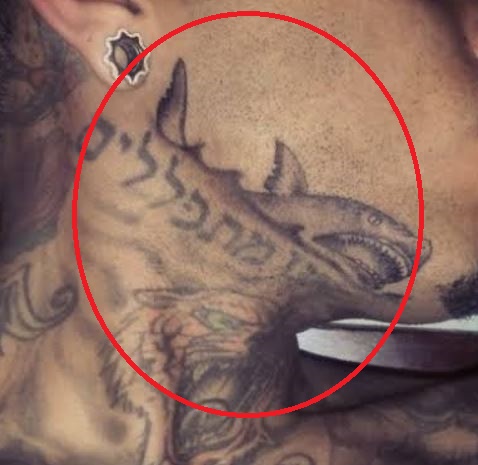 Tatuaggio di squalo con inchiostro per bambini